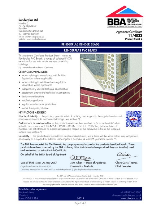 Renderplas Ltd catalogue 1